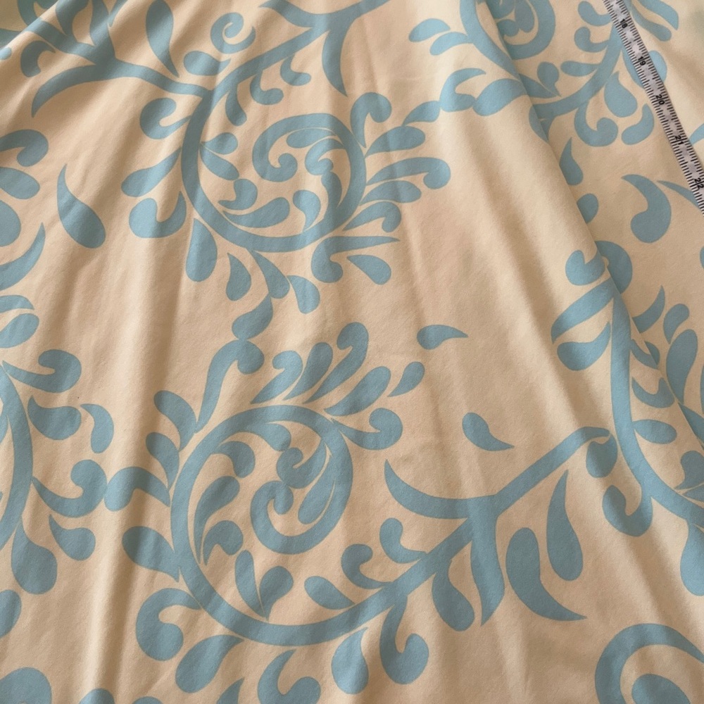 J. McLaughlin Teal and Beige Swirl skirt/dress L - Picture 8 of 8